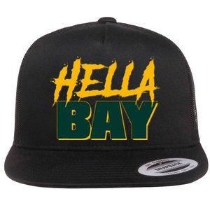 Hella Bay Area  Hella Bay The Bay Area Hyphy Thizz Flat Bill Trucker Hat