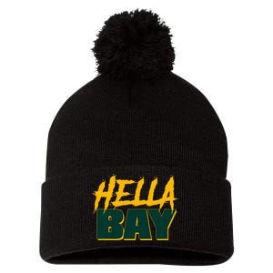 Hella Bay Area  Hella Bay The Bay Area Hyphy Thizz Pom Pom 12in Knit Beanie