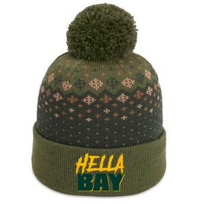 Hella Bay Area  Hella Bay The Bay Area Hyphy Thizz The Baniff Cuffed Pom Beanie