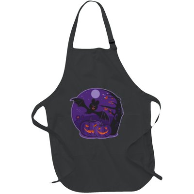 Halloween Bat and Pumpkins Apron