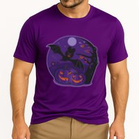 Halloween Bat and Pumpkins Cooling Performance Crew T-Shirt