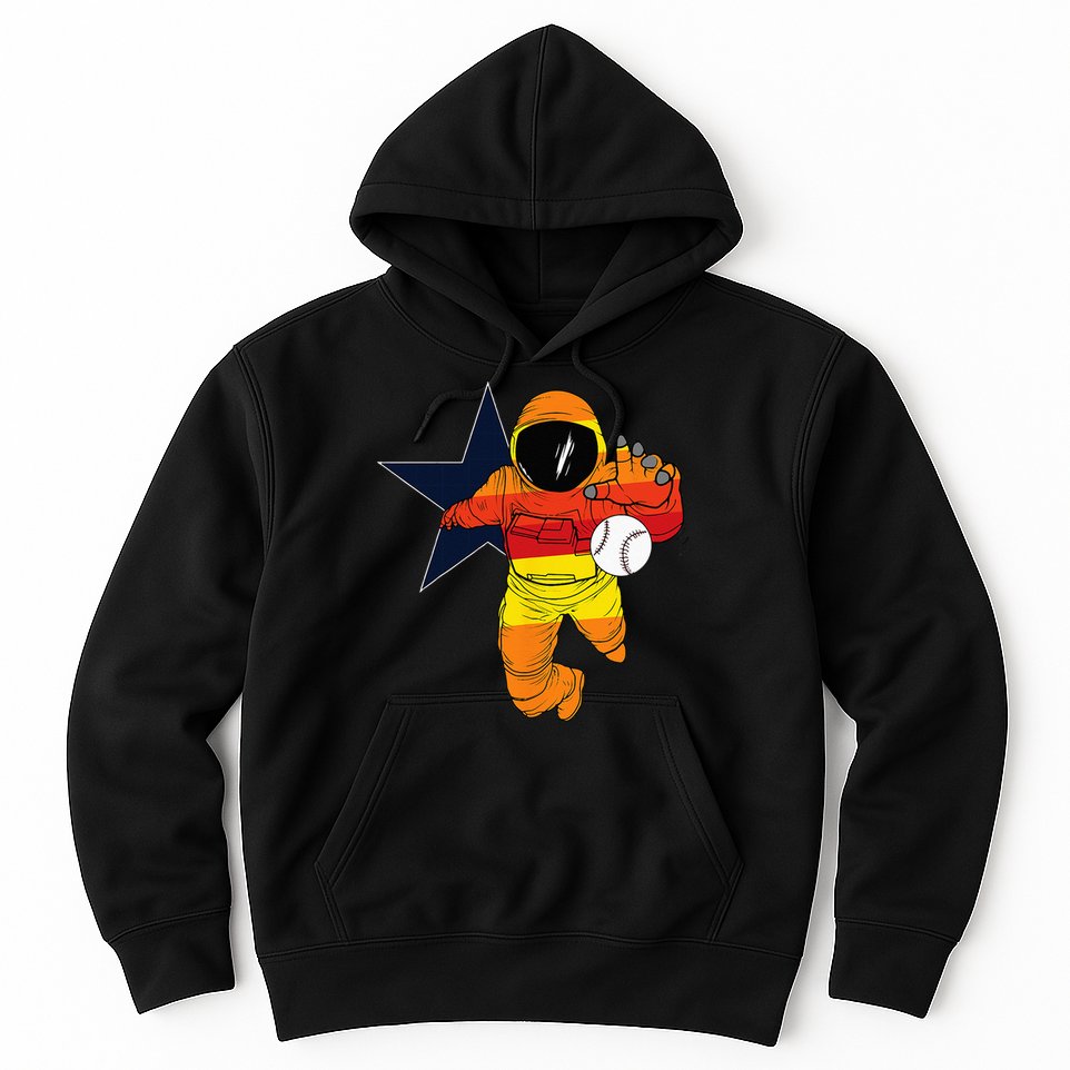 Houston Baseball Astronaut Space City Hoodie