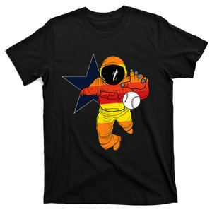 Houston Baseball Astronaut Space City T-Shirt