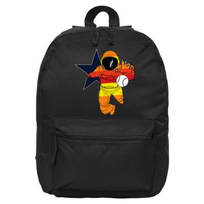 Houston Baseball Astronaut Space City 16 in Basic Backpack