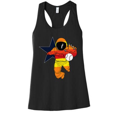 Houston Baseball Astronaut Space City Women's Racerback Tank