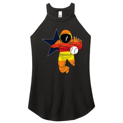 Houston Baseball Astronaut Space City Women’s Perfect Tri Rocker Tank