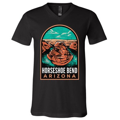 Horseshoe Bend Arizona Vintage V-Neck T-Shirt