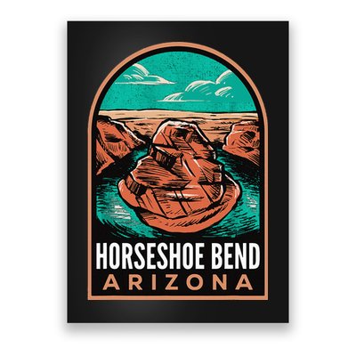Horseshoe Bend Arizona Vintage Poster