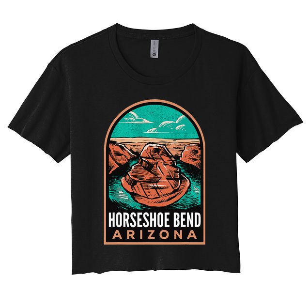 Horseshoe Bend Arizona Vintage Crop Top
