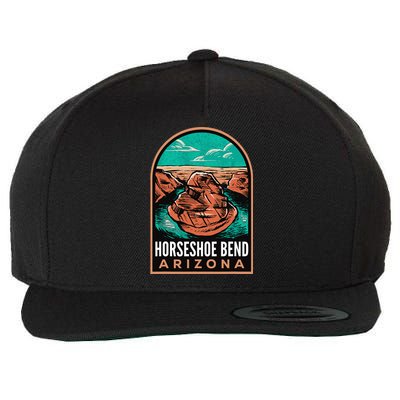 Horseshoe Bend Arizona Vintage Wool Snapback Cap