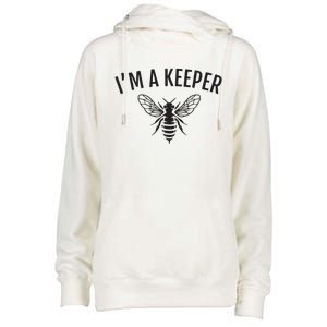 Honey Bee Apiarist Funny Beekeeping Beekeeper Womens Funnel Neck Pullover Hood