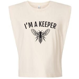 Honey Bee Apiarist Funny Beekeeping Beekeeper Garment-Dyed Women's Muscle Tee