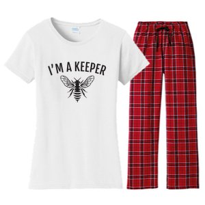 Honey Bee Apiarist Funny Beekeeping Beekeeper Women's Flannel Pajama Set