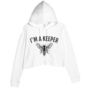 Honey Bee Apiarist Funny Beekeeping Beekeeper Crop Fleece Hoodie