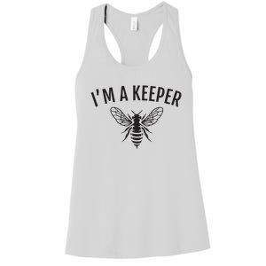 Honey Bee Apiarist Funny Beekeeping Beekeeper Women's Racerback Tank