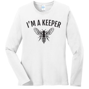 Honey Bee Apiarist Funny Beekeeping Beekeeper Ladies Long Sleeve Shirt