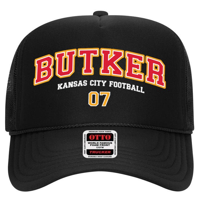 Harrison Butker Butker Kansas City Football High Crown Mesh Back Trucker Hat