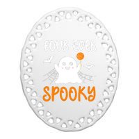 Halloween Birthday Boy Fors Spooky Season Ceramic Oval Ornament