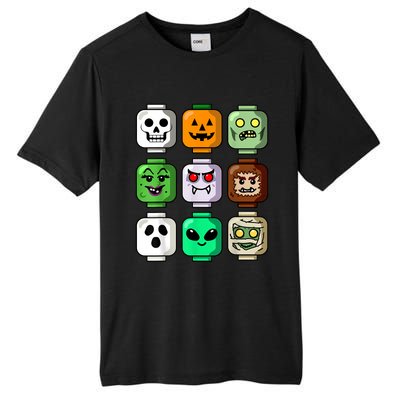 Halloween Building Brick Head Pumpkin Ghost Zombie Boy Tall Fusion ChromaSoft Performance T-Shirt