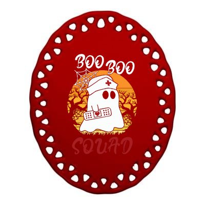 Halloween Boo Boo Squad Ceramic Oval Ornament