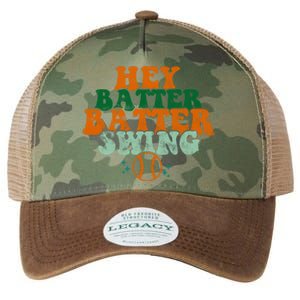 Hey Batter Batter Swing Baseball Retro Legacy Tie Dye Trucker Hat