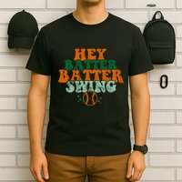 Hey Batter Batter Swing Baseball Retro T-Shirt