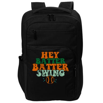 Hey Batter Batter Swing Baseball Retro Impact Tech Backpack