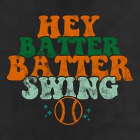 Hey Batter Batter Swing Baseball Retro Beanie