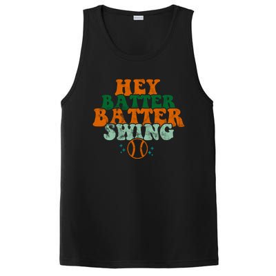 Hey Batter Batter Swing Baseball Retro PosiCharge Competitor Tank