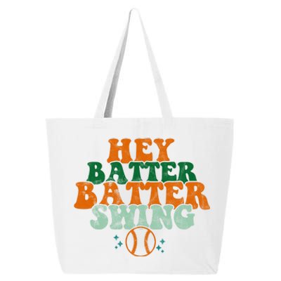 Hey Batter Batter Swing Baseball Retro 25L Jumbo Tote