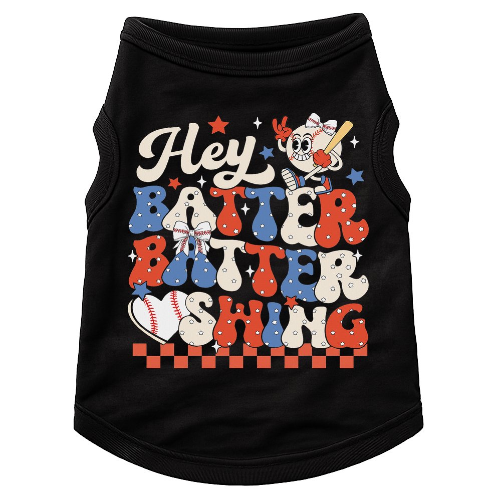 Hey Batter Batter Swing Baseball Softball Women Doggie Tank