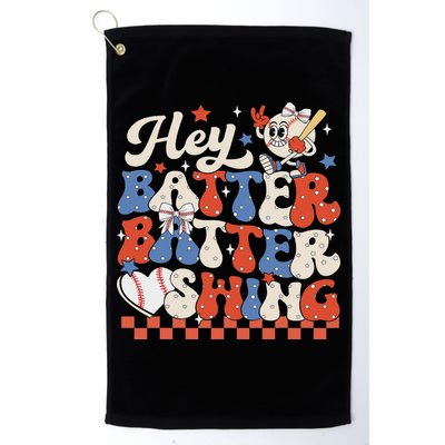 Hey Batter Batter Swing Baseball Softball Women Golf Towel