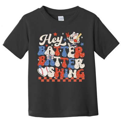 Hey Batter Batter Swing Baseball Softball Women Toddler T-Shirt