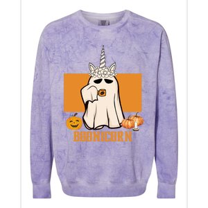 Halloween BooNicorn Boonicorn Unicorn Costume Gift Colorblast Crewneck Sweatshirt