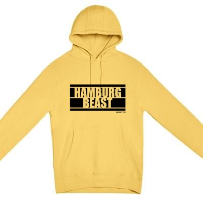 Hamburg Beast Bodybuilding Fitness Gym Motivation Sayings Gift Premium Pullover Hoodie