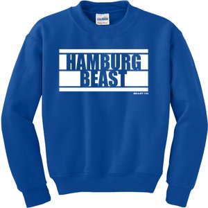 Hamburg Beast Bodybuilding Fitness Gym Motivation Sayings Gift Kids Sweatshirt