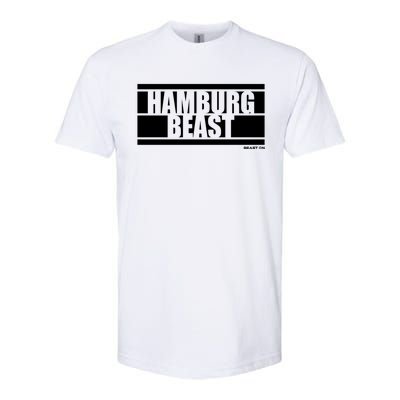 Hamburg Beast Bodybuilding Fitness Gym Motivation Sayings Gift Softstyle® CVC T-Shirt