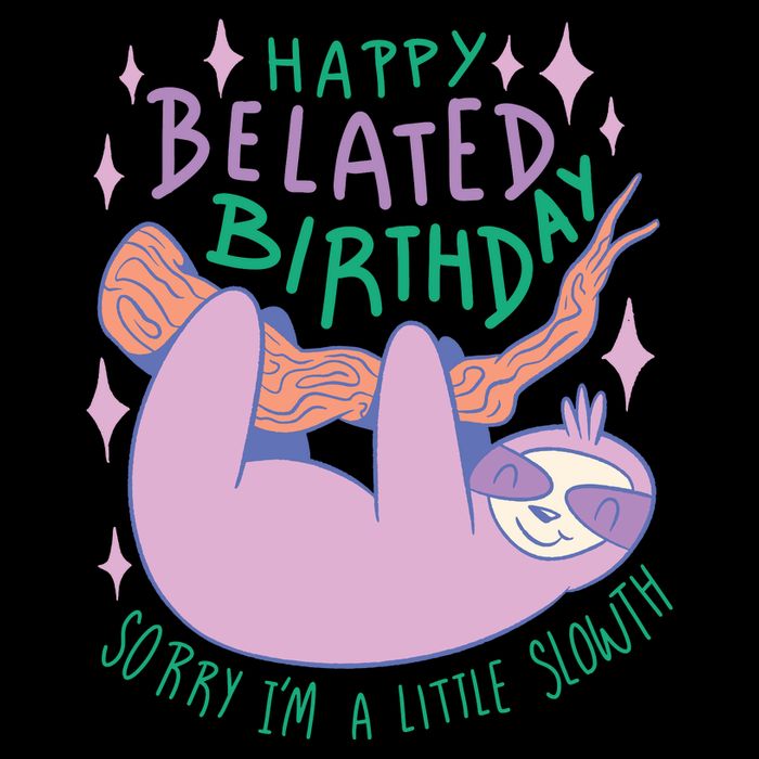 Happy Belated Birthday Funny Sloth City Backpack