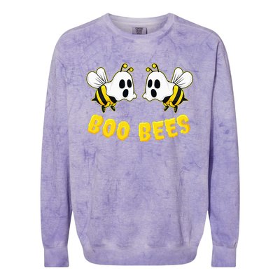 Halloween Boo Bees Matching Couples Funny Colorblast Crewneck Sweatshirt