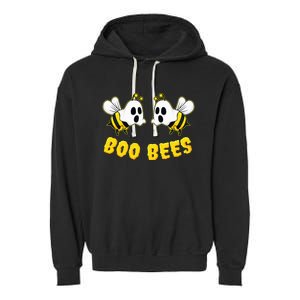 Halloween Boo Bees Matching Couples Funny Garment-Dyed Fleece Hoodie