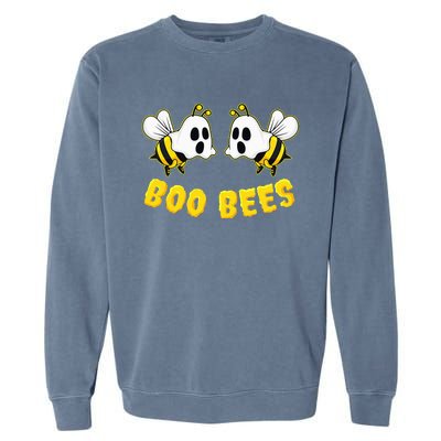 Halloween Boo Bees Matching Couples Funny Garment-Dyed Sweatshirt