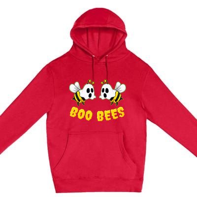 Halloween Boo Bees Matching Couples Funny Premium Pullover Hoodie