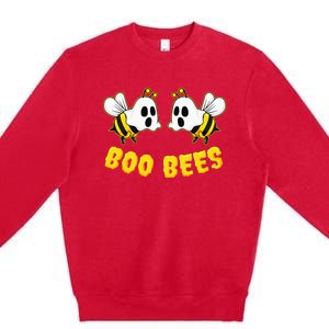 Halloween Boo Bees Matching Couples Funny Premium Crewneck Sweatshirt