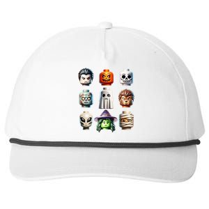 Halloween Building Bricks Costume Pumpkin Matching Family Snapback Five-Panel Rope Hat