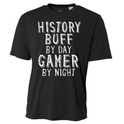 History Buff By Day Gamer By Night Costume For Historians  Cooling Performance Crew T-Shirt