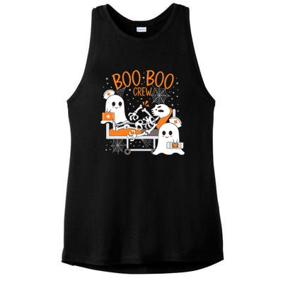 Halloween Boo Boo Crew Ghost Doctor Ladies PosiCharge Tri-Blend Wicking Tank