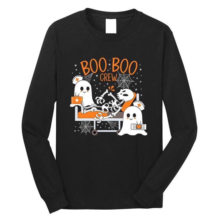 Halloween Boo Boo Crew Ghost Doctor Long Sleeve Shirt