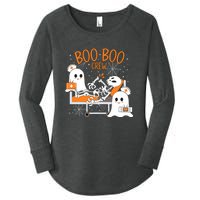 Halloween Boo Boo Crew Ghost Doctor Women's Perfect Tri Tunic Long Sleeve Shirt