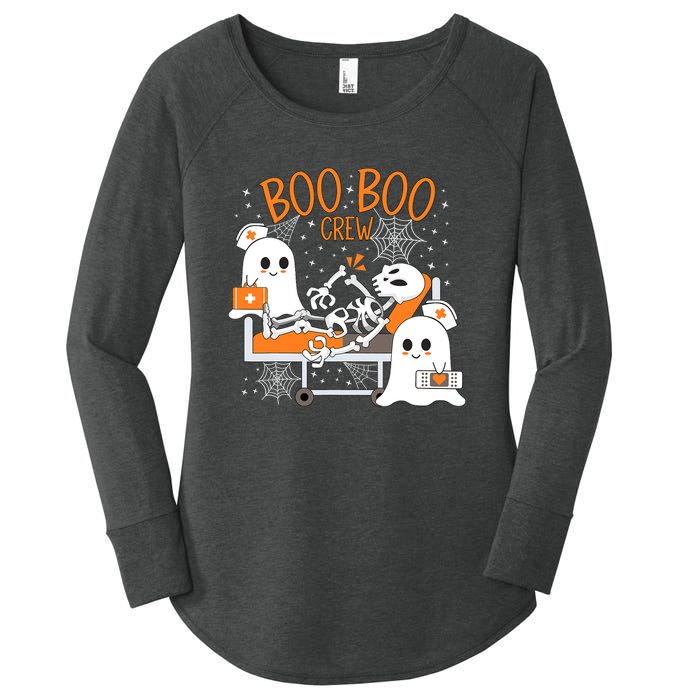 Halloween Boo Boo Crew Ghost Doctor Women's Perfect Tri Tunic Long Sleeve Shirt