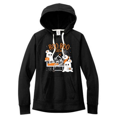 Halloween Boo Boo Crew Ghost Doctor Women's Fleece Hoodie